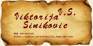 Viktorija Šiniković vizit kartica